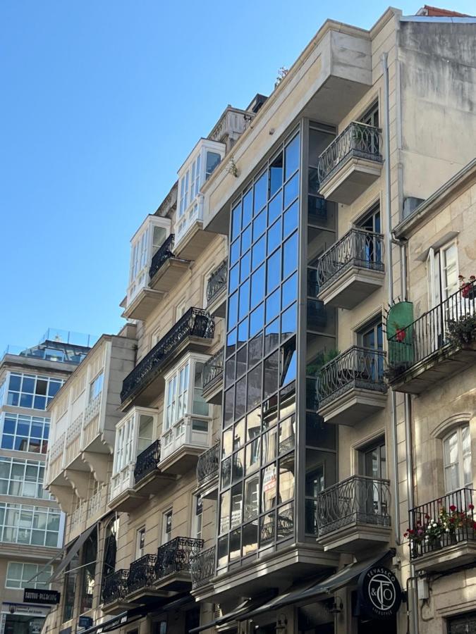 The Blue Flat Vigo Apartment Exterior foto